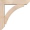 Ekena Millwork Thorton Slat Smooth Bracket w/ Offset Brace, Douglas Fir, 5 1/2"W x 24"D x 24"H BKT0604X24X24THR06SDF - alternate 3